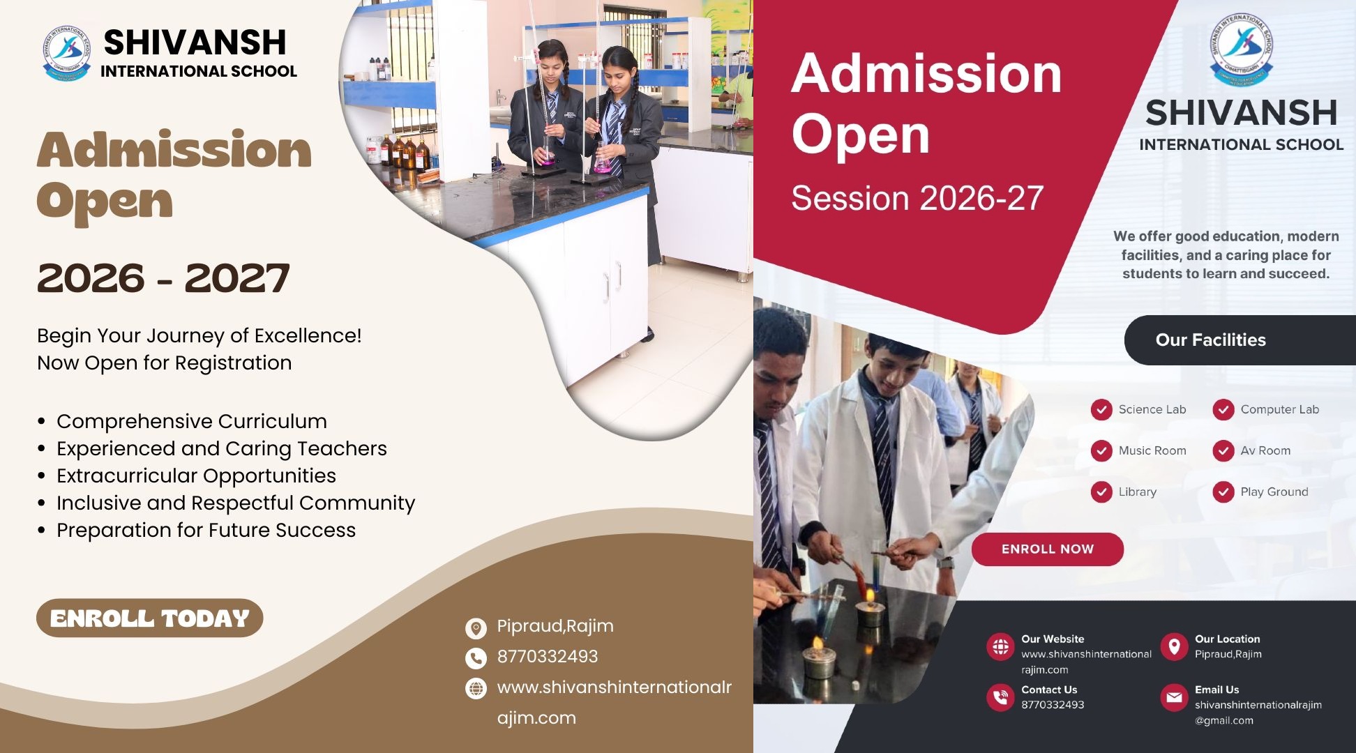 Shivansh International School, Rajim 